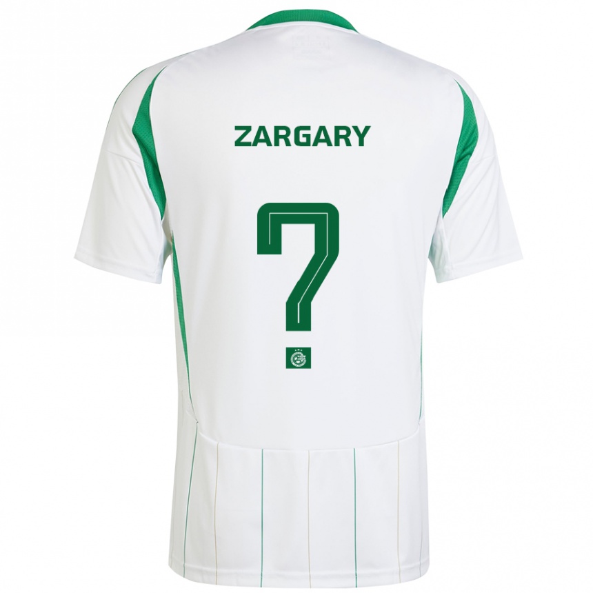 Men Football Aviel Zargary #0 White Green Away Jersey 2024/25 T-Shirt Za