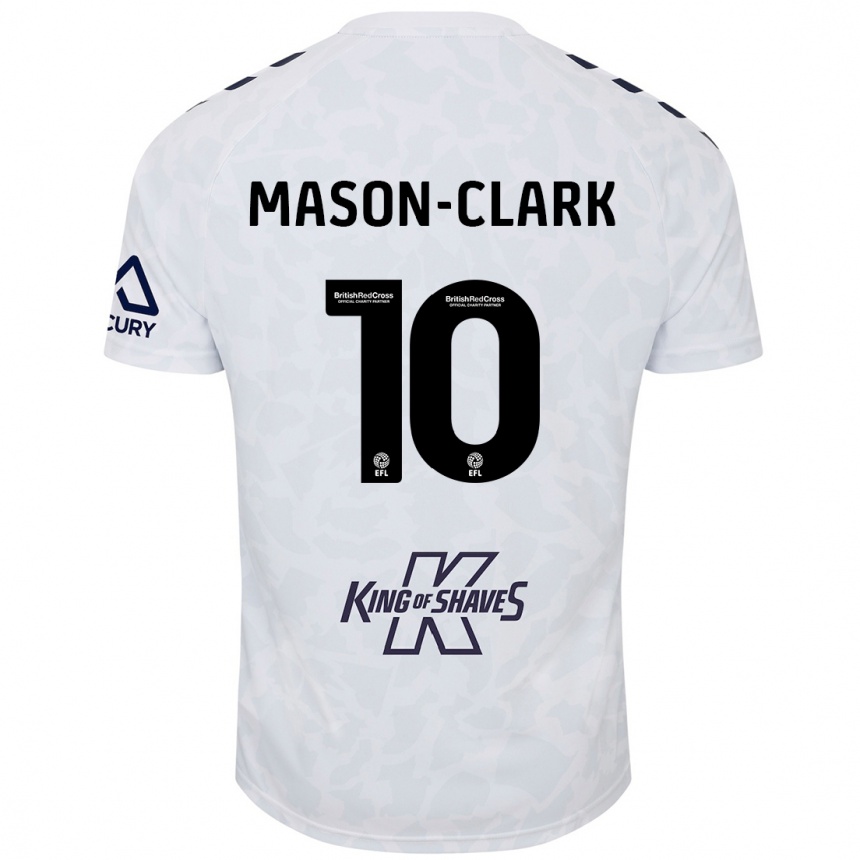 Men Football Ephron Mason-Clark #10 White Away Jersey 2024/25 T-Shirt Za