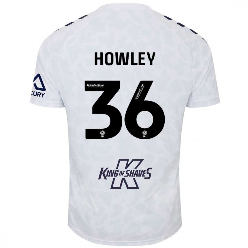 Men Football Ryan Howley #36 White Away Jersey 2024/25 T-Shirt Za