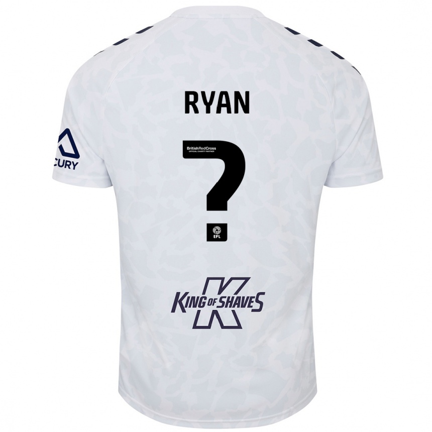 Men Football Kain Ryan #0 White Away Jersey 2024/25 T-Shirt Za