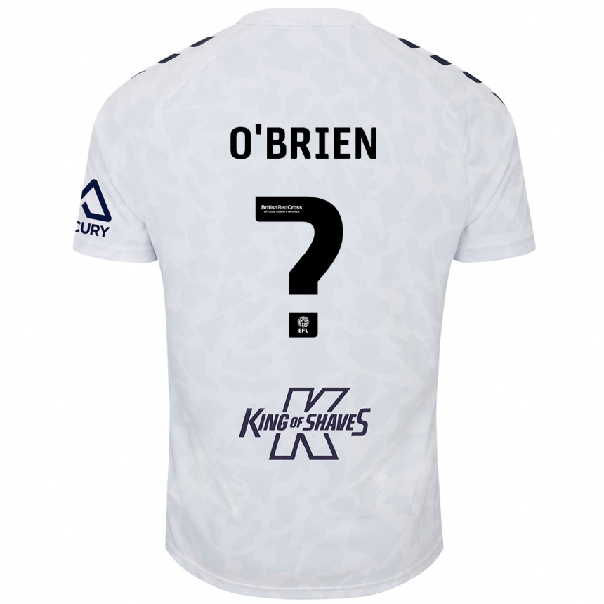 Men Football Fionn O'brien #0 White Away Jersey 2024/25 T-Shirt Za