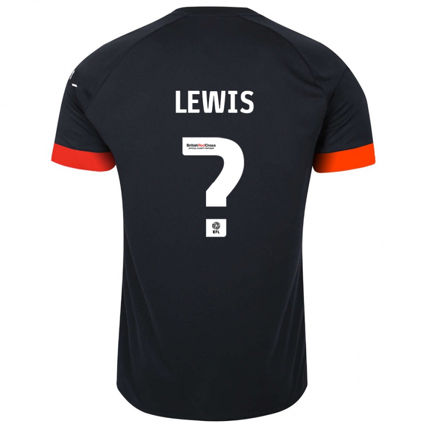 Men Football Millar Matthews-Lewis #0 Black Orange Away Jersey 2024/25 T-Shirt Za