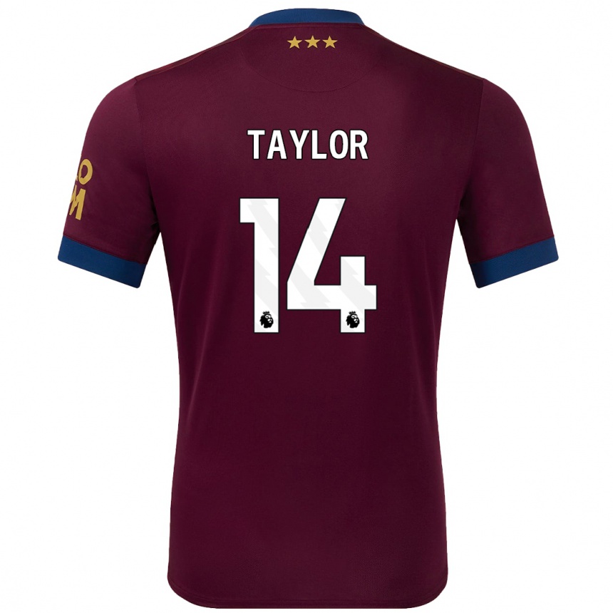 Men Football Jack Taylor #14 Brown Away Jersey 2024/25 T-Shirt Za