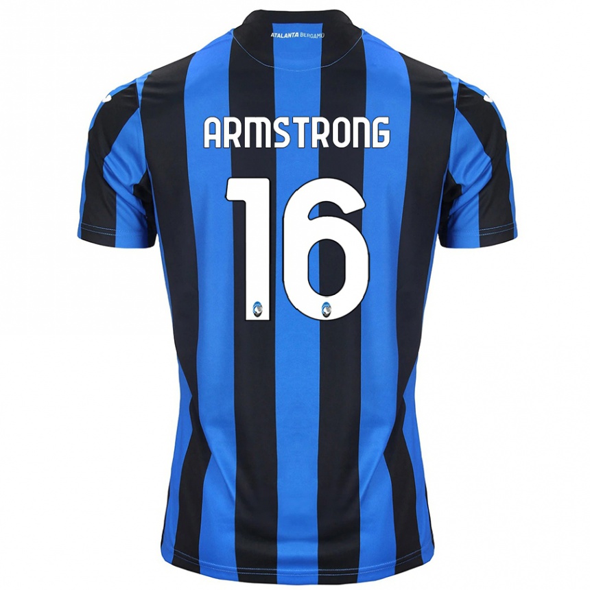 Women Football Daniel Armstrong #16 Blue Black Home Jersey 2024/25 T-Shirt Za