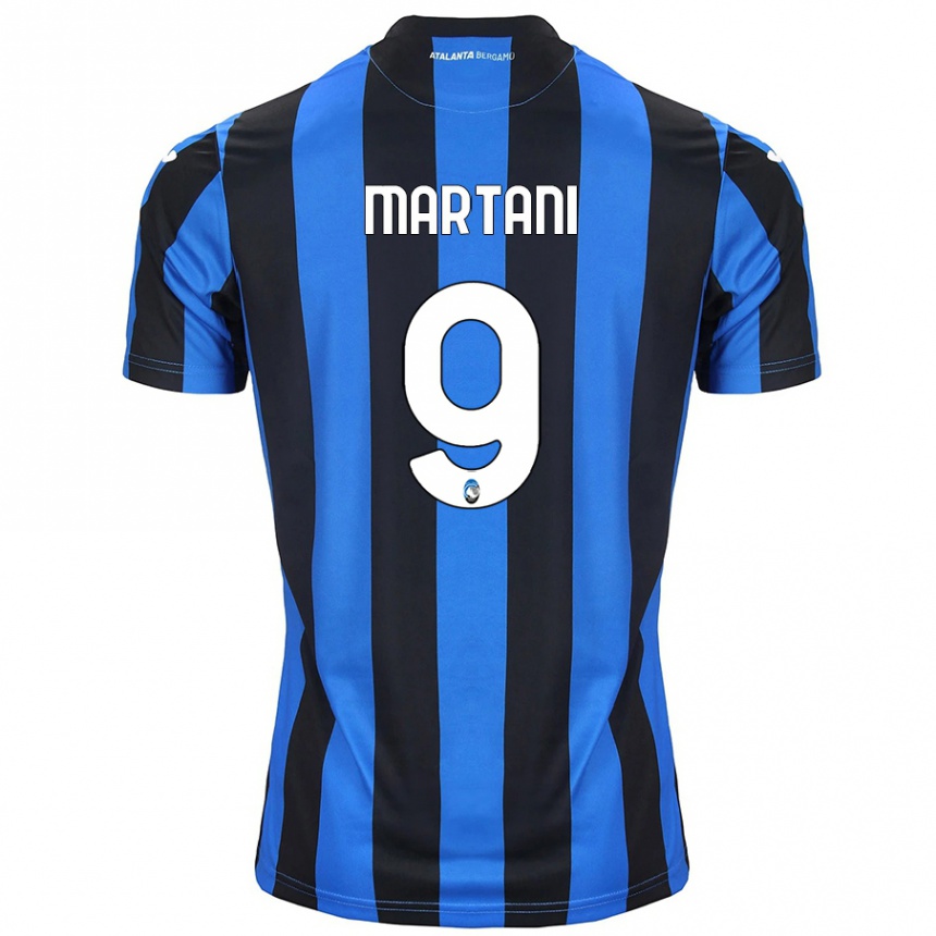 Women Football Alice Martani #9 Blue Black Home Jersey 2024/25 T-Shirt Za