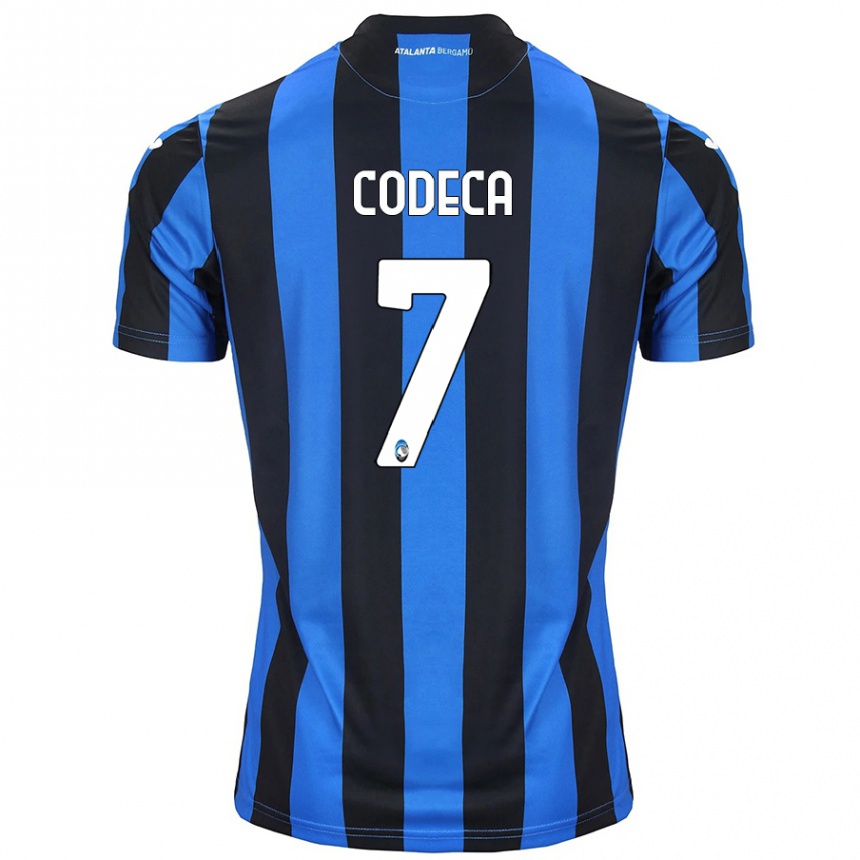 Women Football Bianca Codeca #7 Blue Black Home Jersey 2024/25 T-Shirt Za