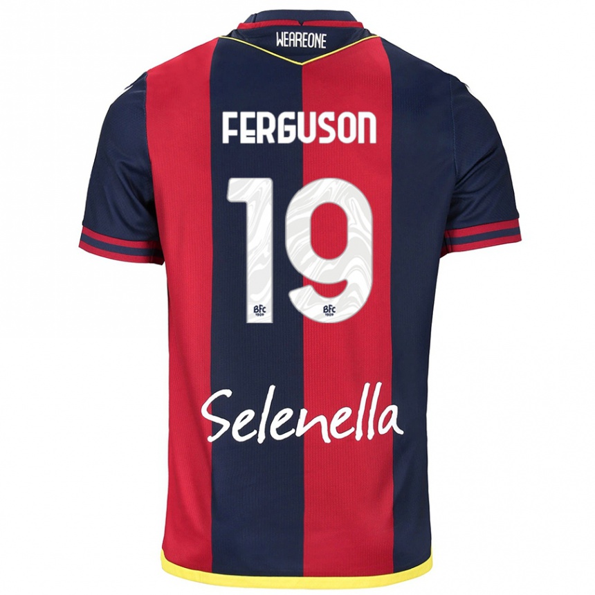 Women Football Lewis Ferguson #19 Red Royal Blue Home Jersey 2024/25 T-Shirt Za