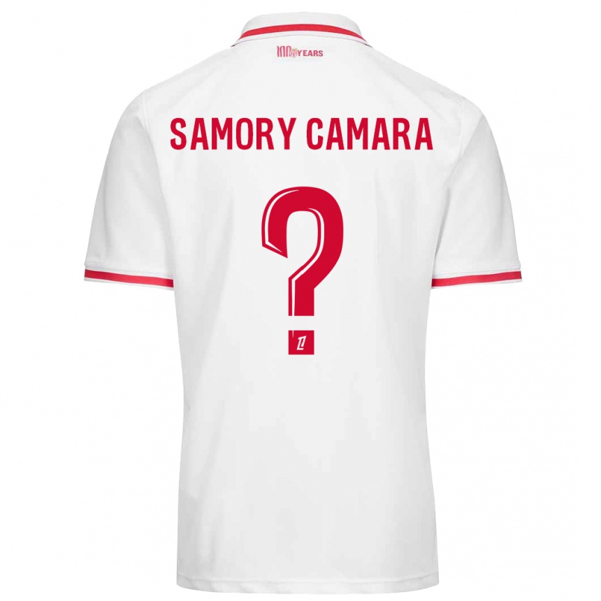 Women Football Verges Samory Camara #0 White Red Home Jersey 2024/25 T-Shirt Za