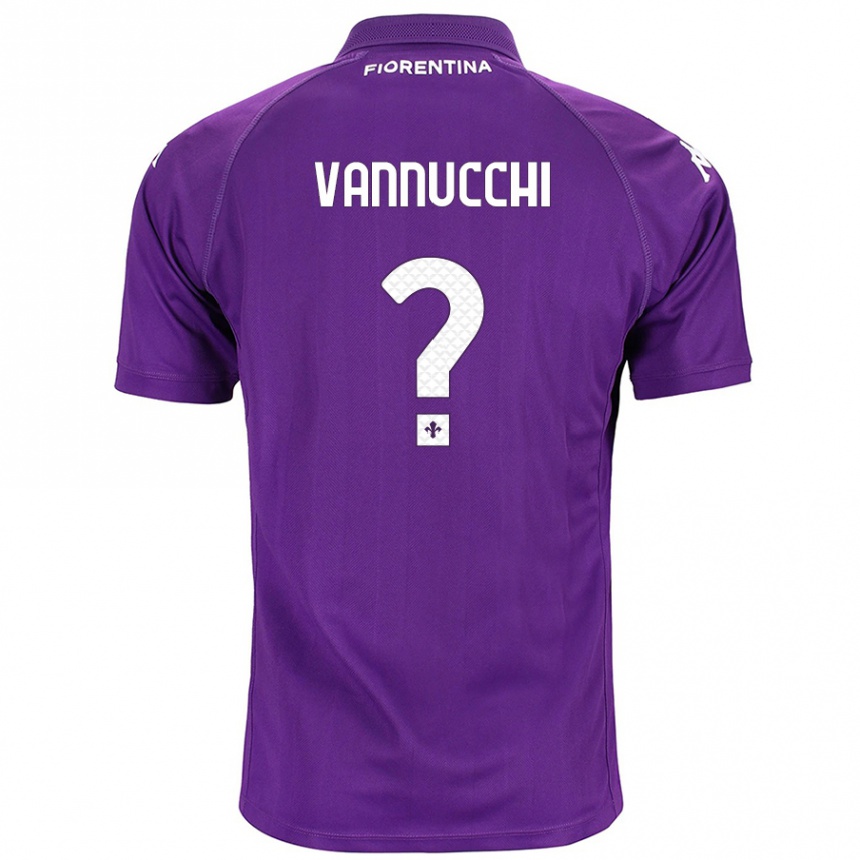 Women Football Tommaso Vannucchi #0 Purple Home Jersey 2024/25 T-Shirt Za