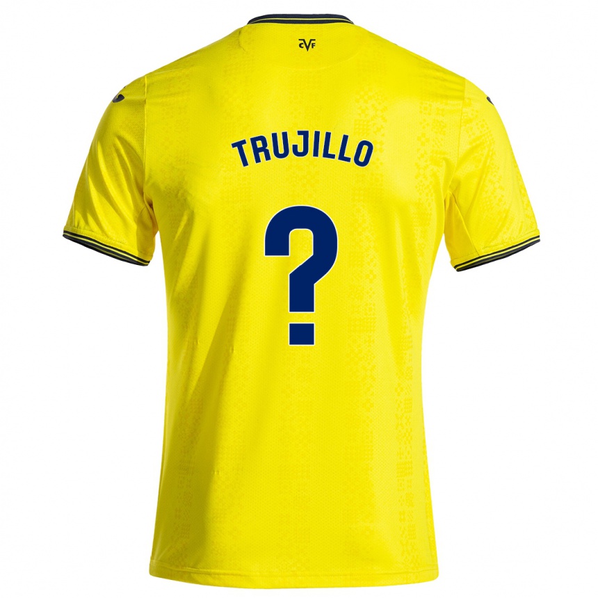 Women Football Jairo Trujillo #0 Yellow Black Home Jersey 2024/25 T-Shirt Za