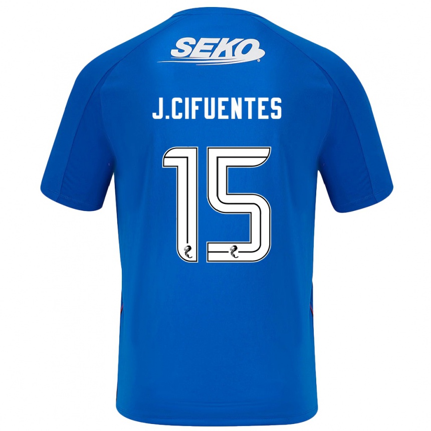 Women Football José Cifuentes #15 Dark Blue Home Jersey 2024/25 T-Shirt Za