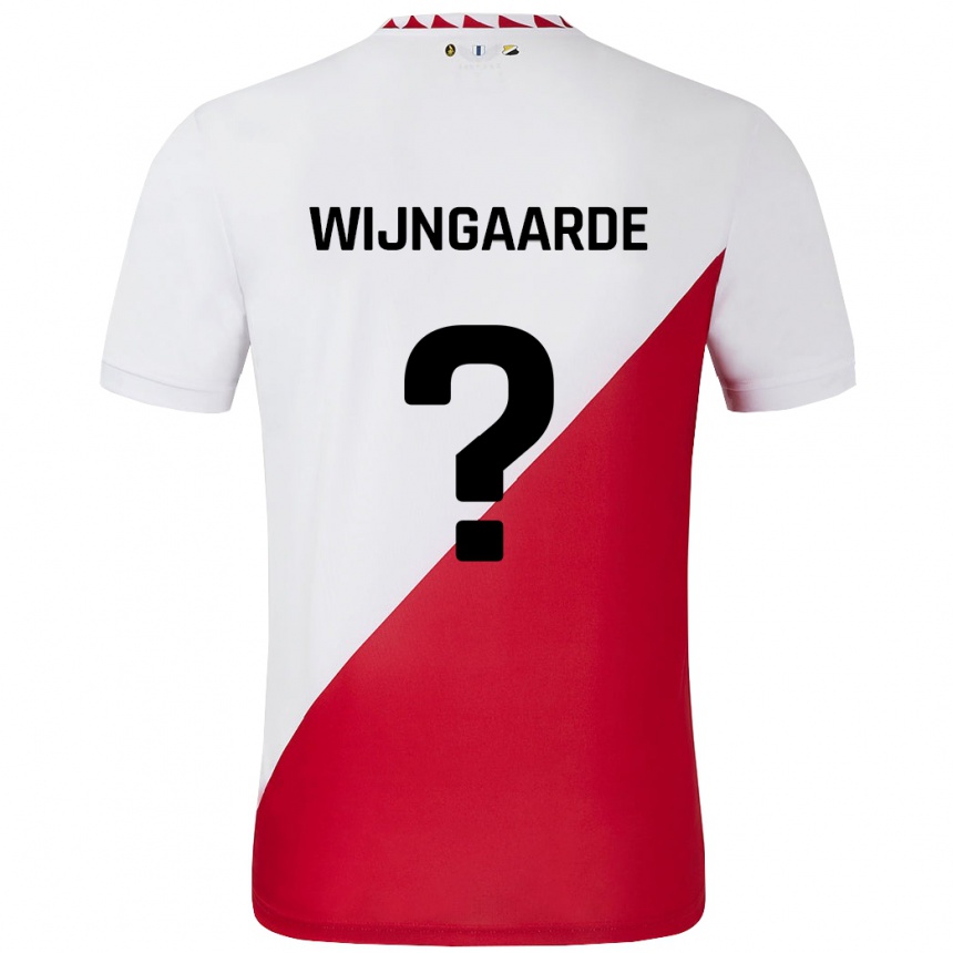 Women Football Jahrnell Wijngaarde #0 White Red Home Jersey 2024/25 T-Shirt Za