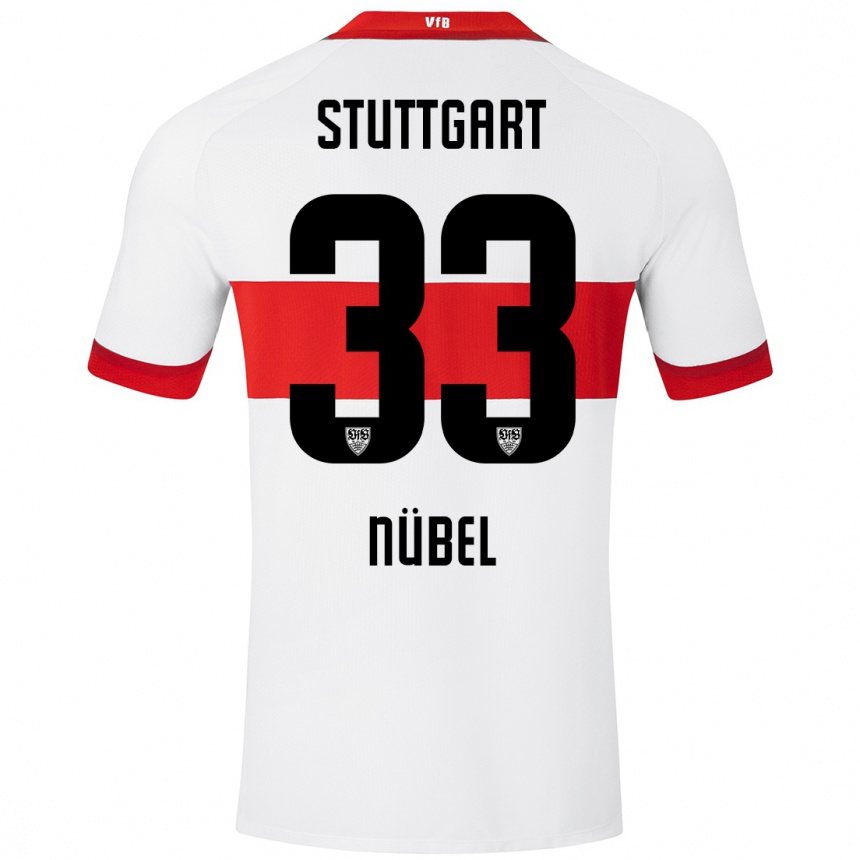 Women Football Alexander Nübel #33 White Red Home Jersey 2024/25 T-Shirt Za