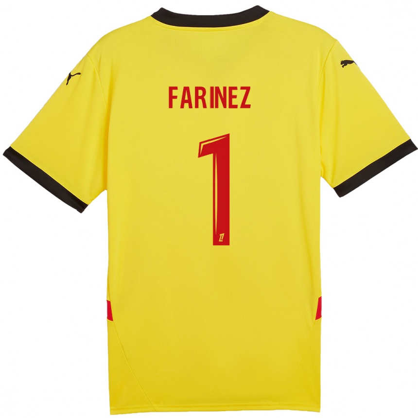 Women Football Wuilker Fariñez #1 Yellow Red Home Jersey 2024/25 T-Shirt Za