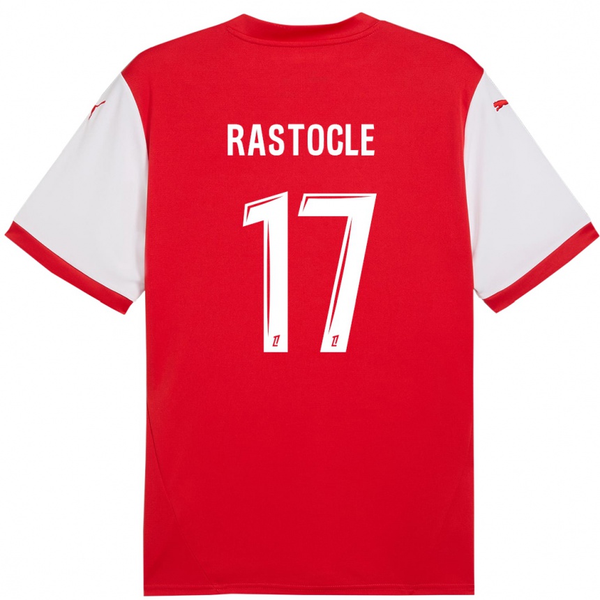 Women Football Jade Rastocle #17 Red White Home Jersey 2024/25 T-Shirt Za