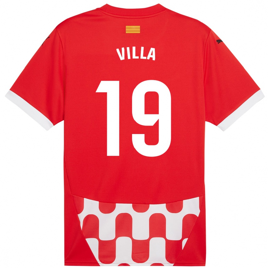 Women Football Toni Villa #19 Red White Home Jersey 2024/25 T-Shirt Za