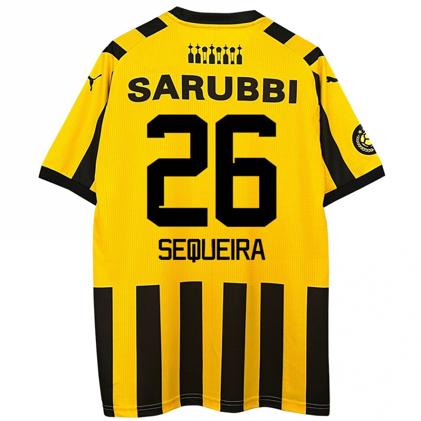 Women Football Leonardo Sequeira #26 Yellow Black Home Jersey 2024/25 T-Shirt Za