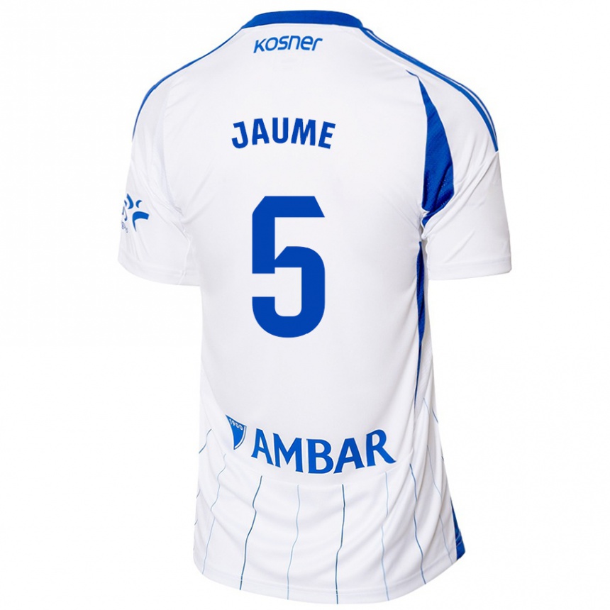 Women Football Jaume Grau #5 Red White Home Jersey 2024/25 T-Shirt Za