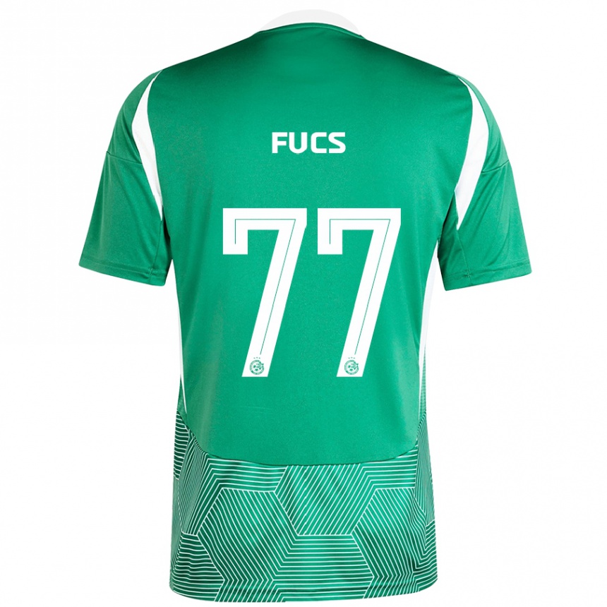 Women Football Roee Fucs #77 Green White Home Jersey 2024/25 T-Shirt Za