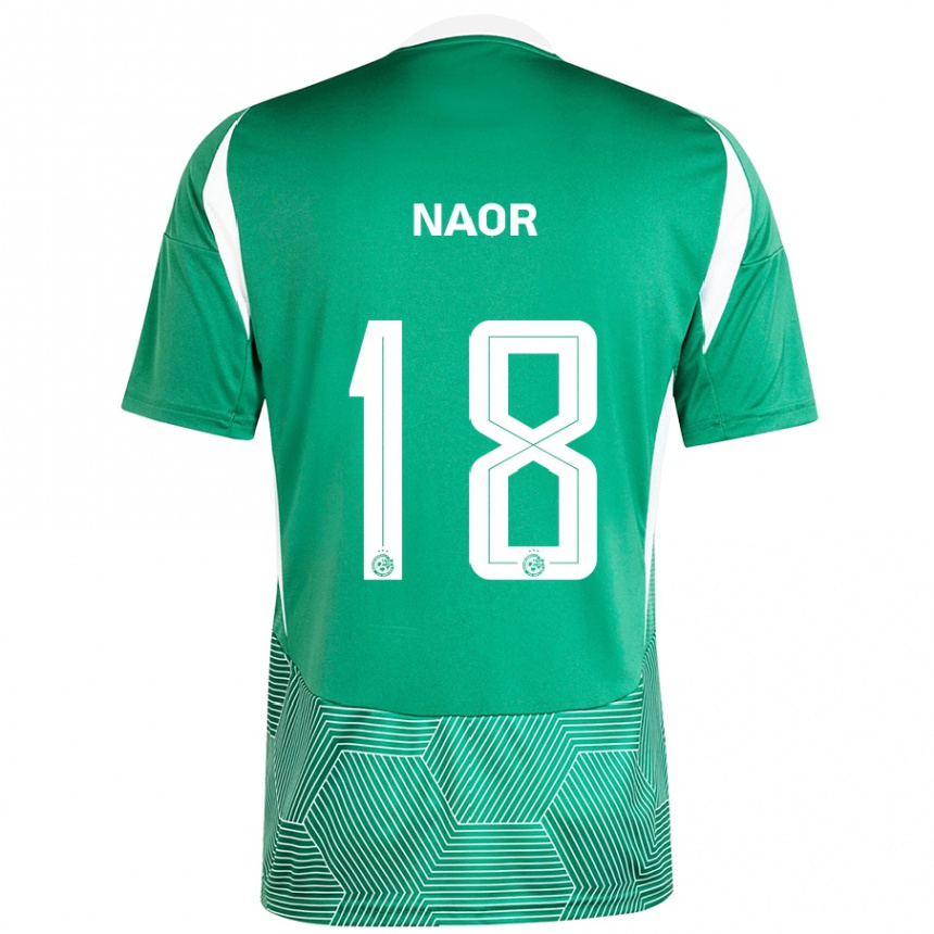 Women Football Goni Naor #18 Green White Home Jersey 2024/25 T-Shirt Za