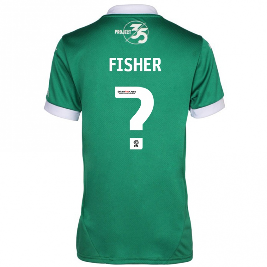 Women Football Cole Fisher #0 Green White Home Jersey 2024/25 T-Shirt Za