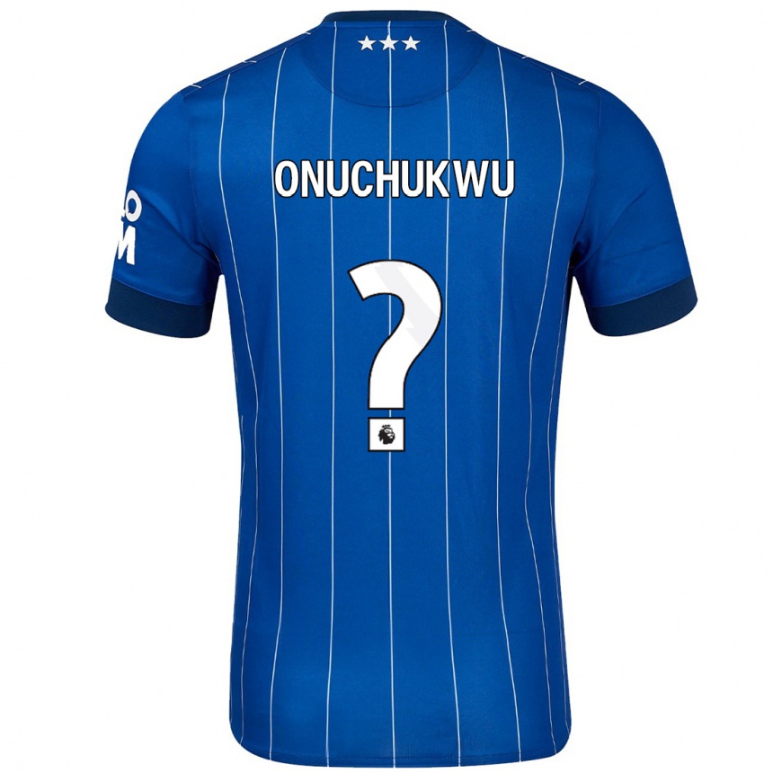 Women Football Abube Onuchukwu #0 Navy Blue Home Jersey 2024/25 T-Shirt Za