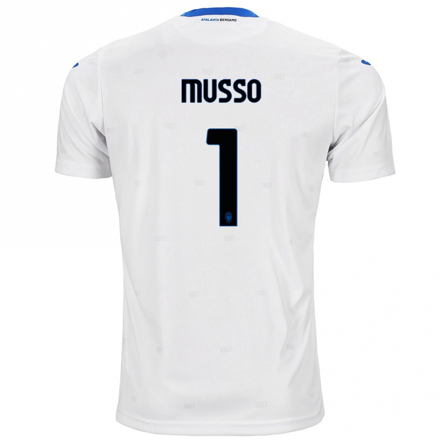 Women Football Juan Musso #1 White Away Jersey 2024/25 T-Shirt Za