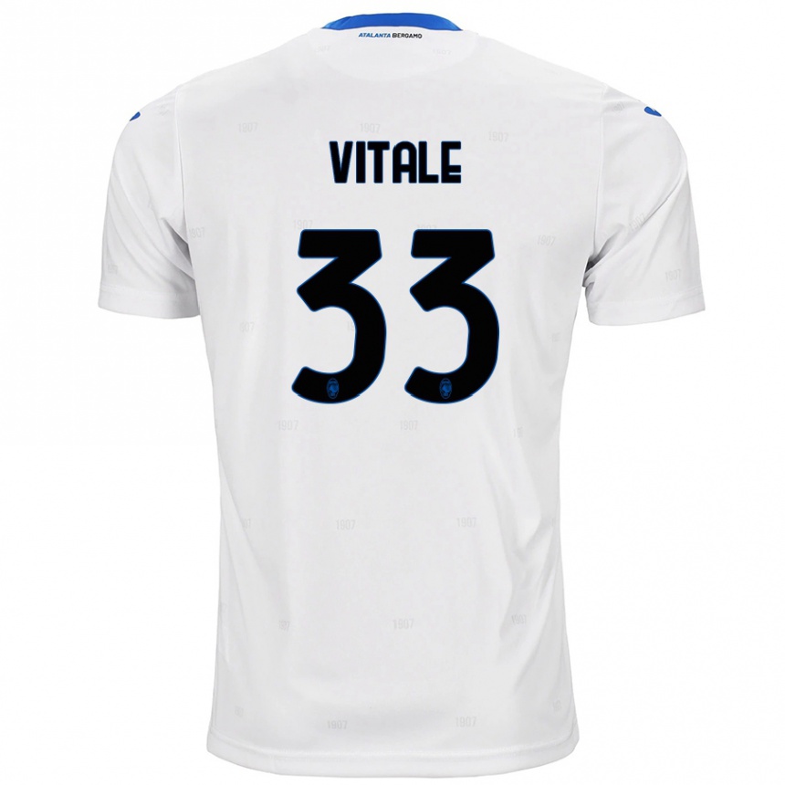 Women Football Francesca Vitale #33 White Away Jersey 2024/25 T-Shirt Za