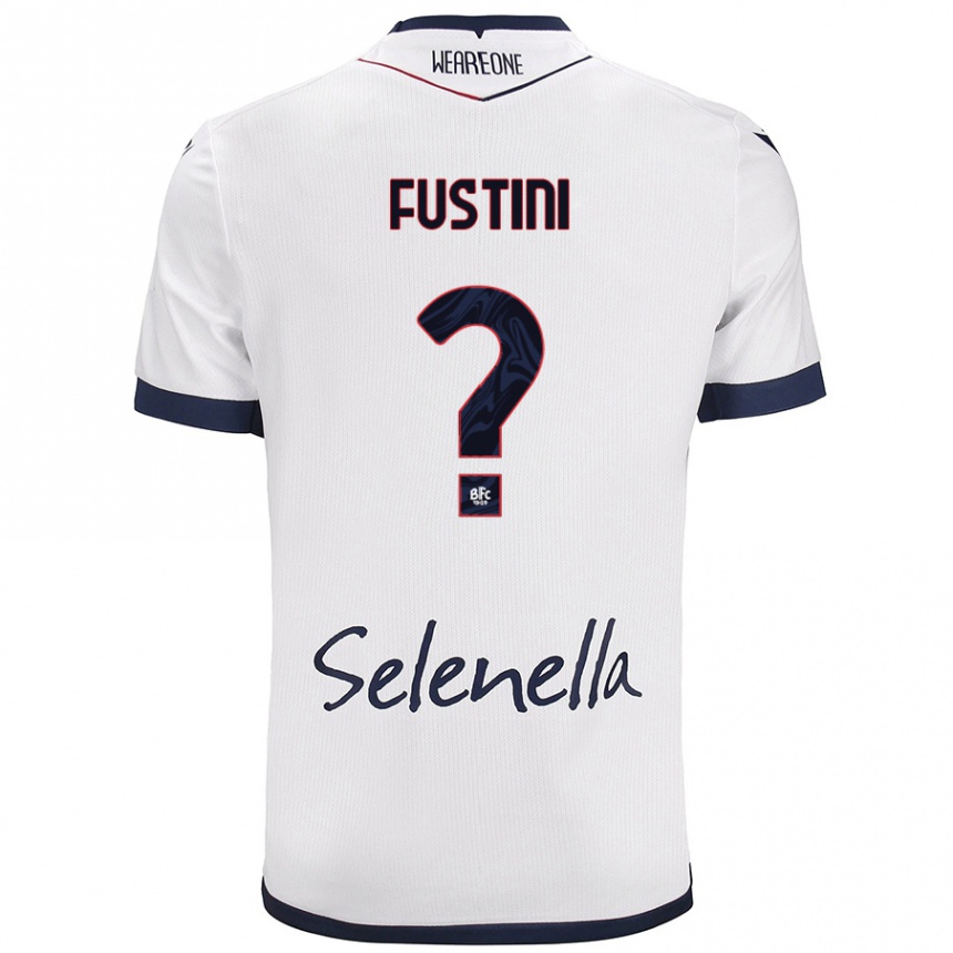 Women Football Kevin Fustini #0 White Royal Blue Away Jersey 2024/25 T-Shirt Za