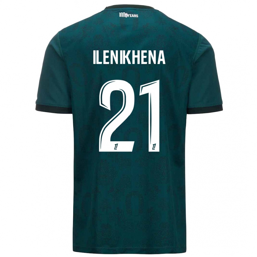 Women Football George Ilenikhena #21 Dark Green Away Jersey 2024/25 T-Shirt Za