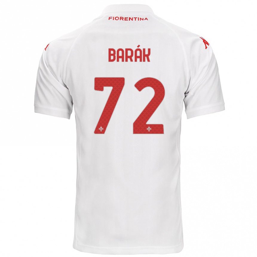 Women Football Antonin Barak #72 White Away Jersey 2024/25 T-Shirt Za