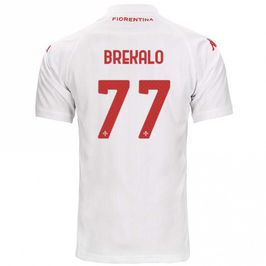 Women Football Josip Brekalo #77 White Away Jersey 2024/25 T-Shirt Za