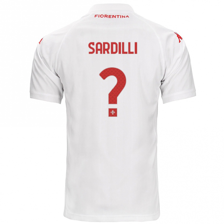 Women Football Davide Sardilli #0 White Away Jersey 2024/25 T-Shirt Za