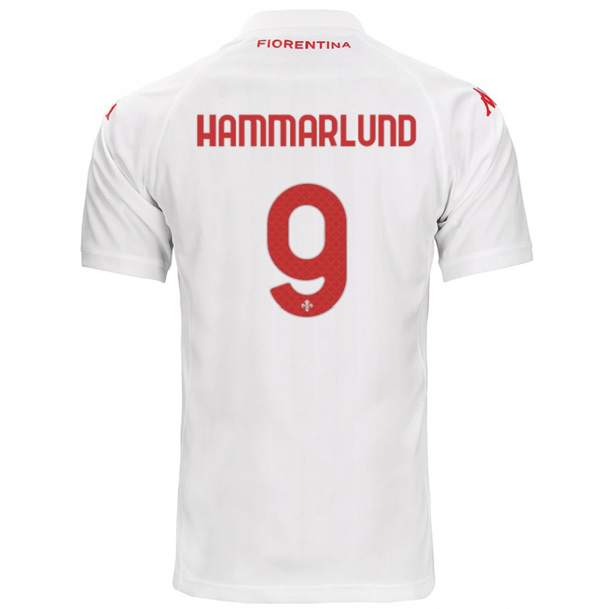 Women Football Pauline Hammarlund #9 White Away Jersey 2024/25 T-Shirt Za