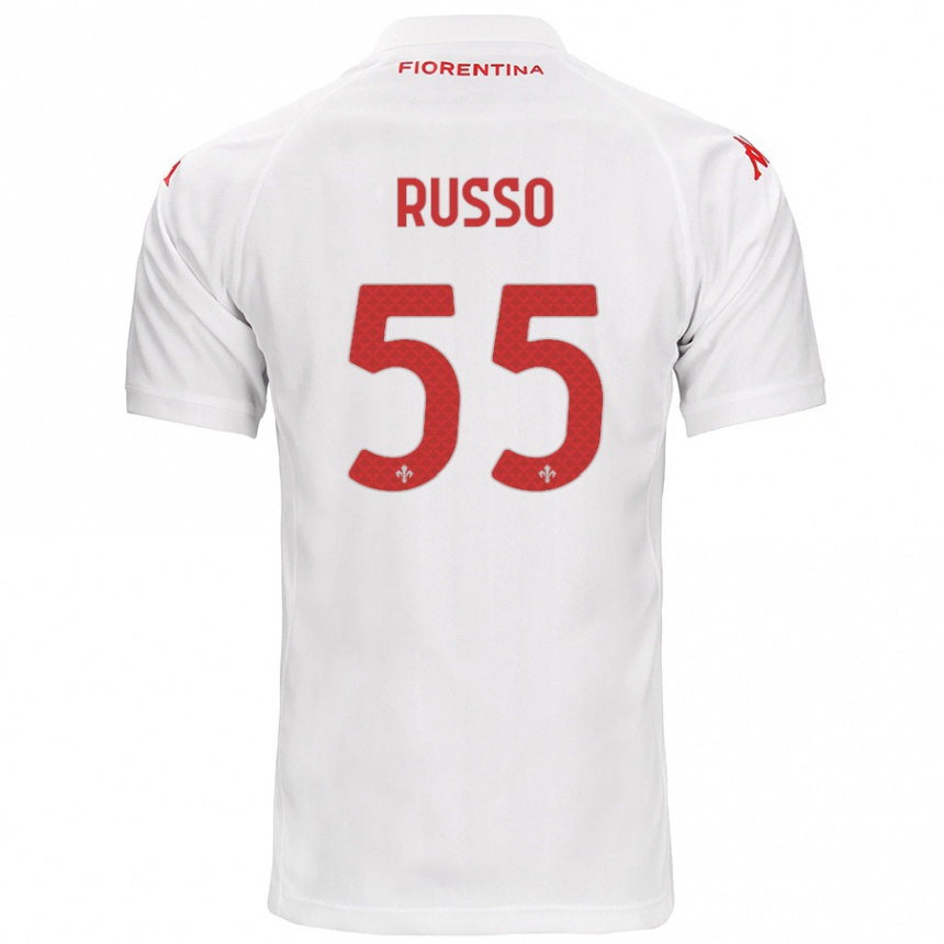 Women Football Federica Russo #55 White Away Jersey 2024/25 T-Shirt Za