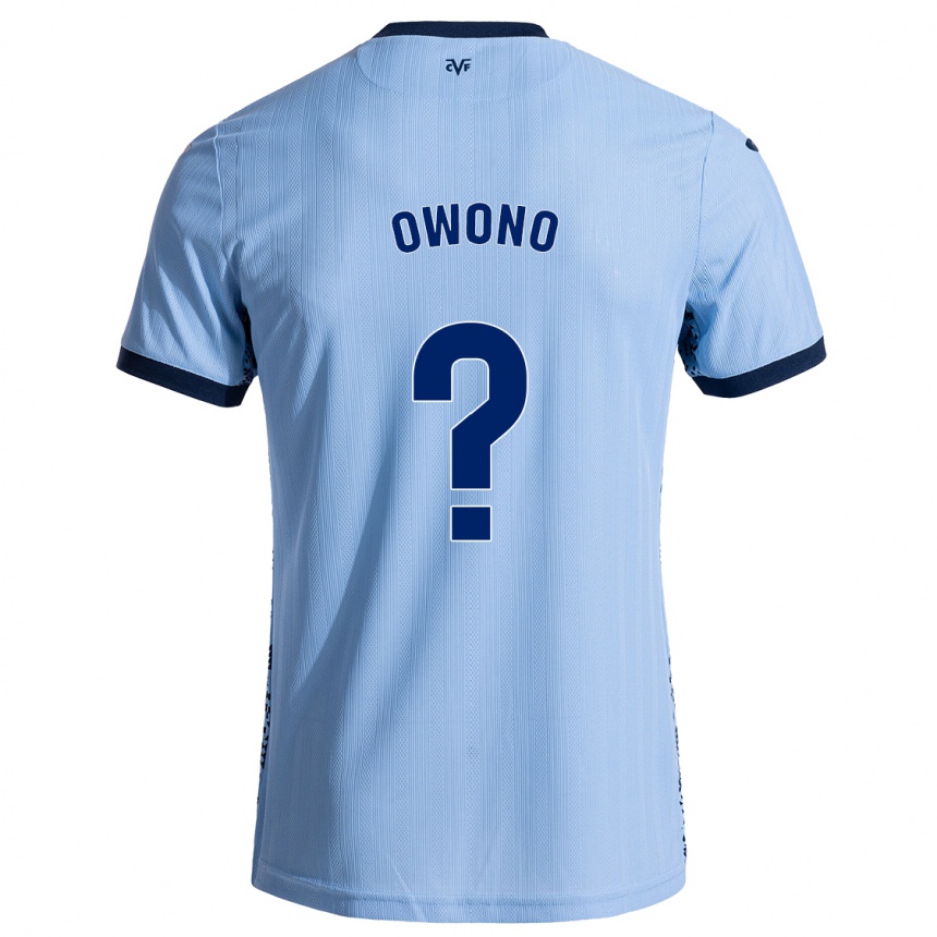 Women Football Roberto Owono #0 Sky Blue Away Jersey 2024/25 T-Shirt Za