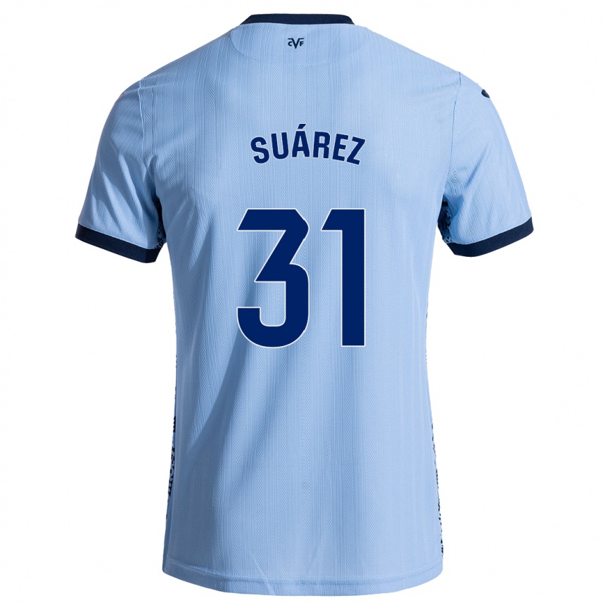 Women Football Adri Suárez #31 Sky Blue Away Jersey 2024/25 T-Shirt Za