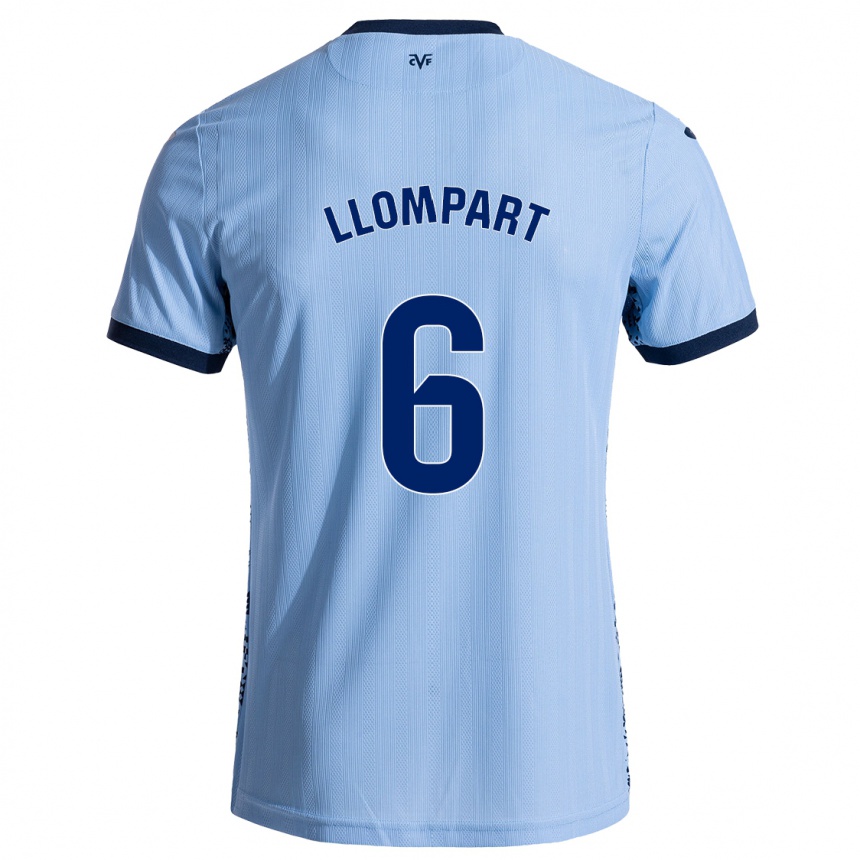 Women Football María Llompart #6 Sky Blue Away Jersey 2024/25 T-Shirt Za