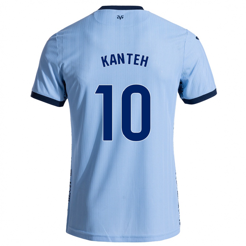 Women Football Fatou Kanteh #10 Sky Blue Away Jersey 2024/25 T-Shirt Za