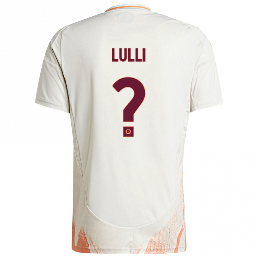 Women Football Emanuele Lulli #0 Cream White Orange Away Jersey 2024/25 T-Shirt Za