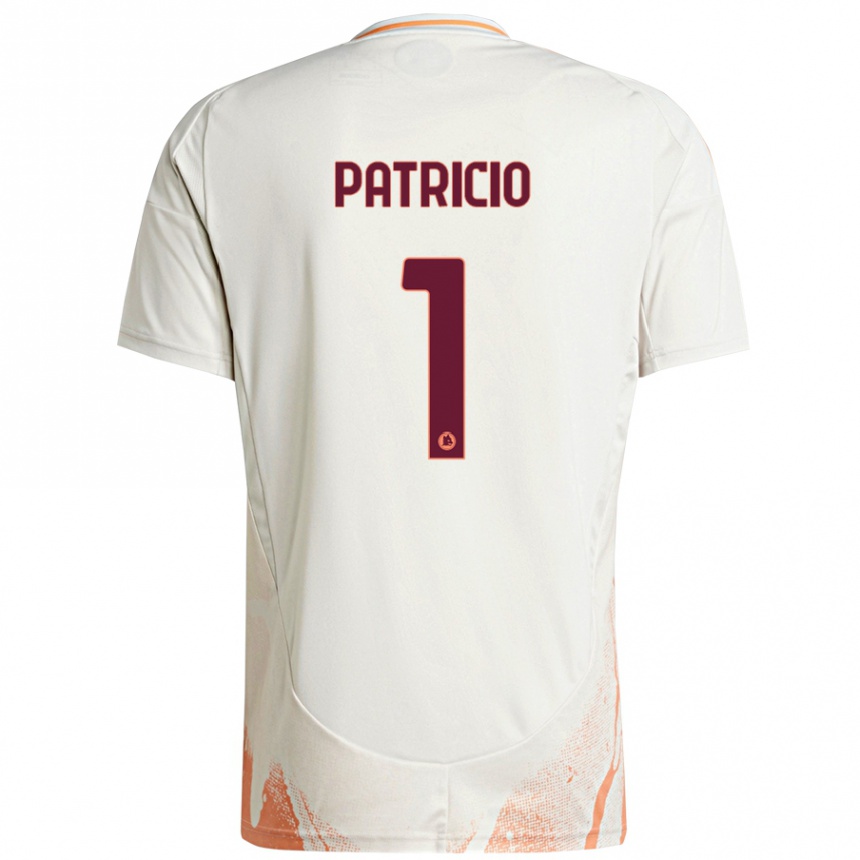 Women Football Rui Patrício #1 Cream White Orange Away Jersey 2024/25 T-Shirt Za