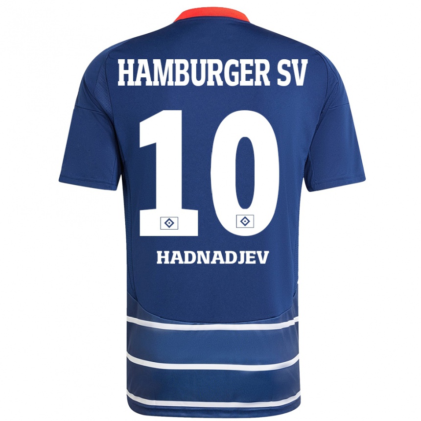 Women Football Marko Hadnadjev #10 Dark Blue Away Jersey 2024/25 T-Shirt Za