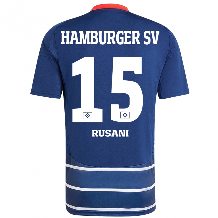 Women Football Yasin Rusani #15 Dark Blue Away Jersey 2024/25 T-Shirt Za