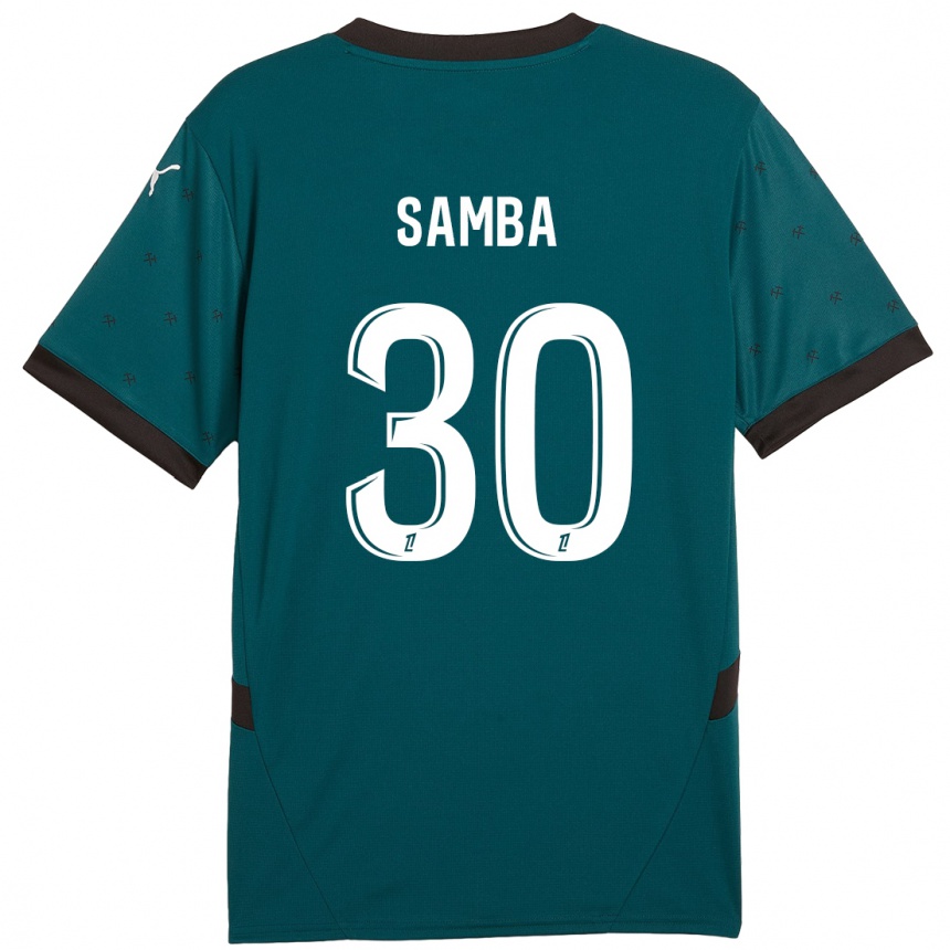 Women Football Brice Samba #30 Dark Green Away Jersey 2024/25 T-Shirt Za