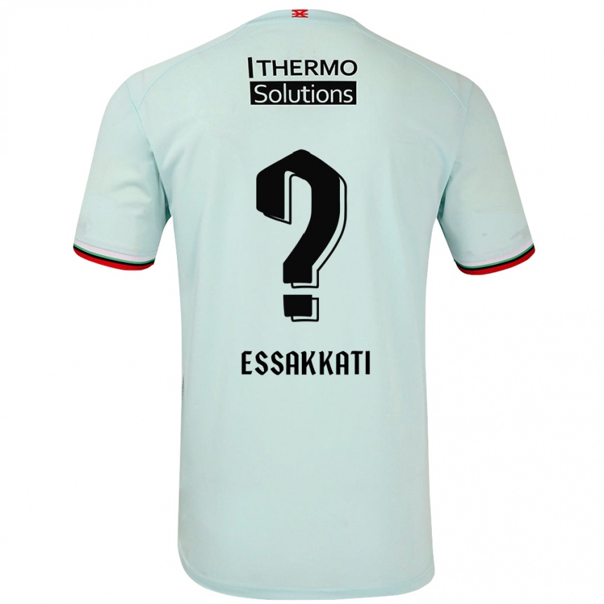 Women Football Mohamed Essakkati #0 Light Green Away Jersey 2024/25 T-Shirt Za