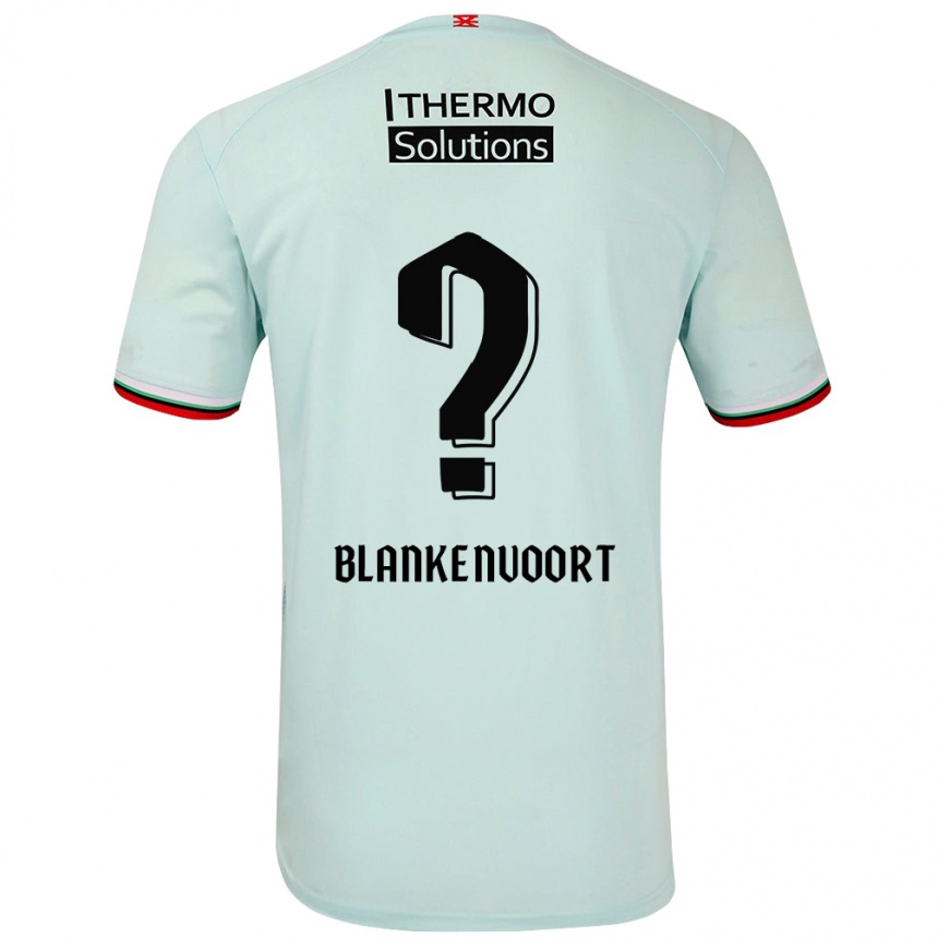 Women Football Rens Blankenvoort #0 Light Green Away Jersey 2024/25 T-Shirt Za