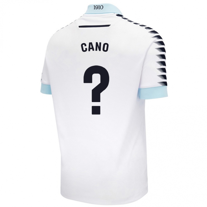 Women Football Rubén Cano #0 White Blue Away Jersey 2024/25 T-Shirt Za