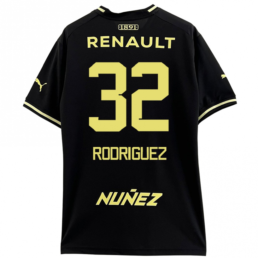 Women Football Randall Rodríguez #32 Black Yellow Away Jersey 2024/25 T-Shirt Za