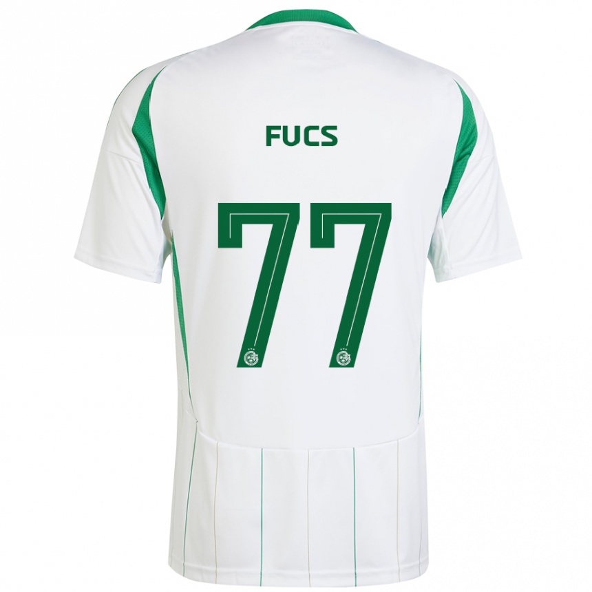 Women Football Roee Fucs #77 White Green Away Jersey 2024/25 T-Shirt Za