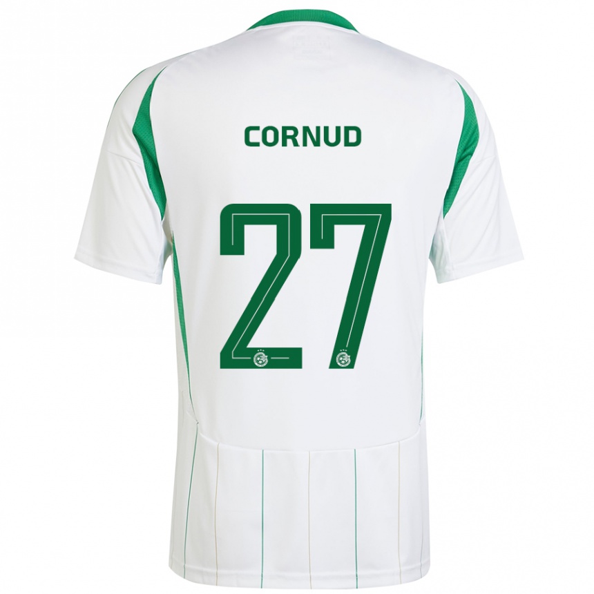 Women Football Pierre Cornud #27 White Green Away Jersey 2024/25 T-Shirt Za